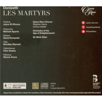 DONIZETTI - Elder - Les martyrs