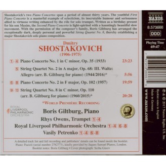 CHOSTAKOVITCH - Giltburg - Concertos pour piano