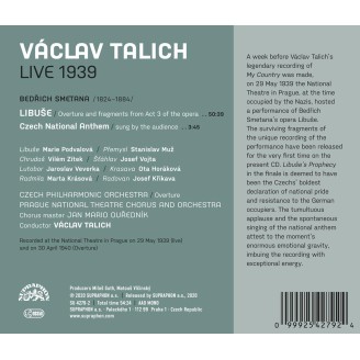 SMETANA - Libuse (extraits) - Talich
