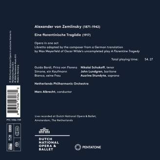 ZEMLINSKY - Albrecht - Eine florentinische Tragödie (Une tragédie floren