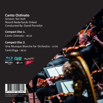 TEN HOLT - Porcelijn - Canto ostinato (dont 1 Blu-ray pure audio)