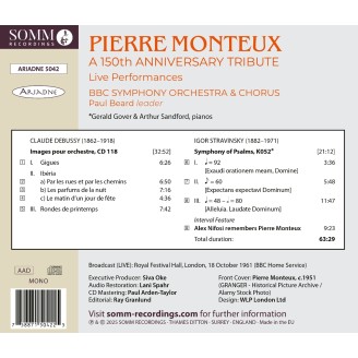 Monteux A 150th Anniversary Tribute - Debussy, Stravinsky