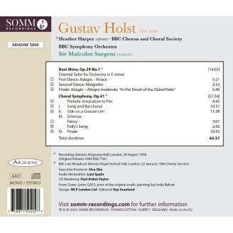 HOLST - Sargent - Beni Mora, Choral Symphony