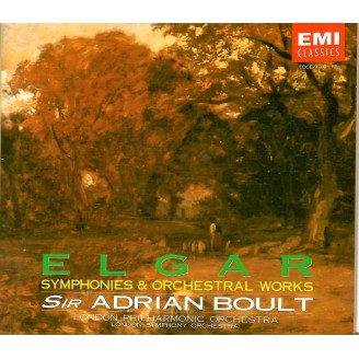 ELGAR - Adrian Boult - Symphonies and Orchestral Works (remastered by Yoshio Okazaki, import Japon)