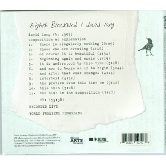 LANG - Eight Blackbird  - Composition as explanation