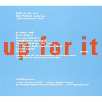Keith Jarret, Gary Peacock, Jack DeJohnette - Up for it (live in Juan-les-Pins, July 2002)