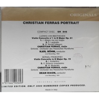 Chistian Ferras Portrait (Beethoven/Böhm 1952, Prokofiev/Dixon 1961)