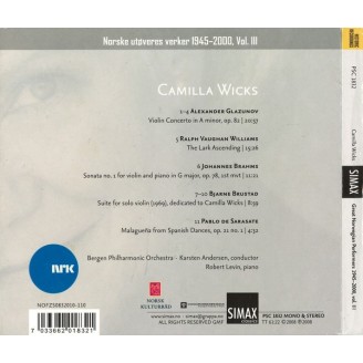 GLAZUNOV - Camilla Wicks - Concerto pour violon en la mineur