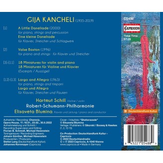 KANCHELI - Blumina - Valse Boston, pour piano et cordes