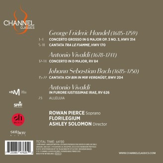 Rowan Pierce - Tra le fiamme (Handel, Vivaldi, Bach)