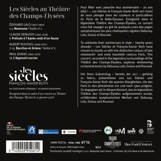 Les Siècles au Théâtre des Champs-Élysées (Lalo, Debussy, Roussel, Dukas)