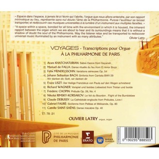 Olivier Latry - Voyages, transcriptions pour orgue à la Philharmonie de Paris