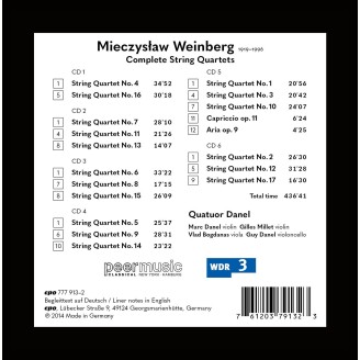 WEINBERG - Quatuor Danel - Complete string quartets