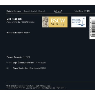 DUSAPIN - Wataru Hisasue - Did it again