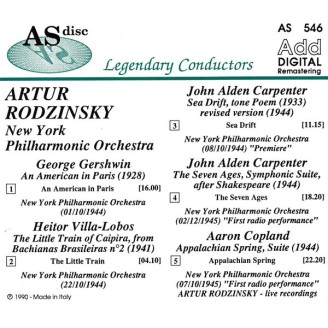 GERSHWIN - Rodzinski - Un américain à Paris