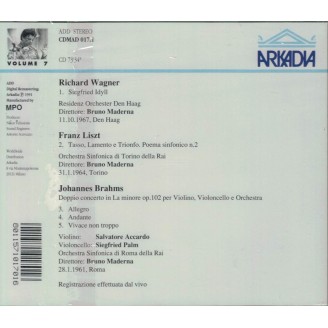 WAGNER - Bruno Maderna - Siegfried-Idyll, pour orchestre en mi majeur WWV.103