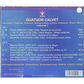 Quatuor Calvet Vol.1