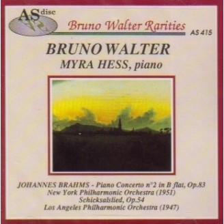 BRAHMS - Bruno Walter & Myra Hess - Concerto pour piano n° 2