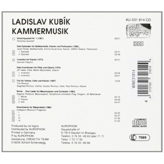 KUBIK - Panocha Quartet - Kammermusik