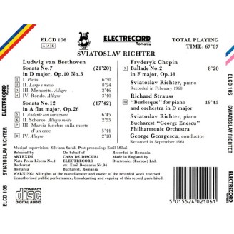 BEETHOVEN - Sviatoslav Richter - Sonate pour piano n°7 op.10 n°3