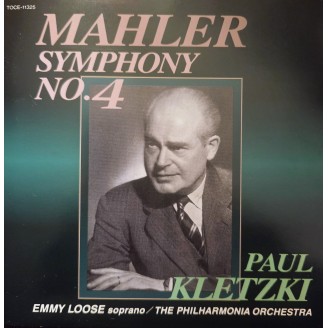 MAHLER - Paul Kletzki & Emmy Loose - Symphonie n°4 (remastered by Yoshio Orikoshi, import Japon)