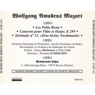 MOZART - Scherchen - Les Petits riens, Concerto pour flûte et harpe K.299