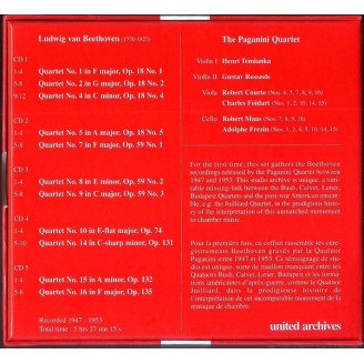 BEETHOVEN - Paganini Quartet - The Great String Quartets