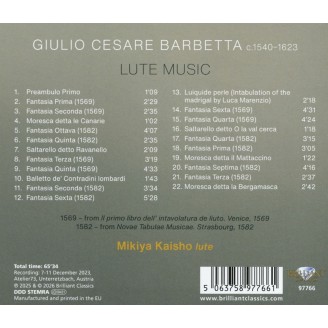 BARBETTA - Mikiya Kaisho - Lute Music