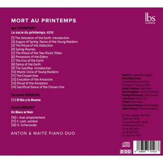STRAVINSKY 6 Anton & Maite Piano Duo - Mort au printemps
