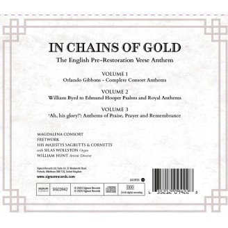 Magadalena Consort - In Chains of Gold - The English Pre-Restoration Verse Anthem Vol.1-3