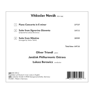 NOVAK - Oliver Triendl & Lukasz Borowicz - Concerto pour piano