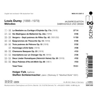 DUREY - Holger Falk & Steffen Schleiermacher - Mélodies