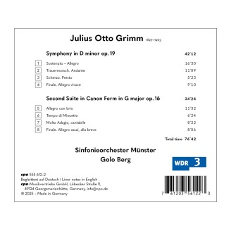 GRIMM - Golo Berg - Symphonie en ré mineur op. 19