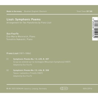 LISZT - Duo FourTe - Symphonic Poems