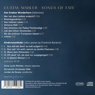 MAHLER - Anna Lucia Richter - Songs of Fate