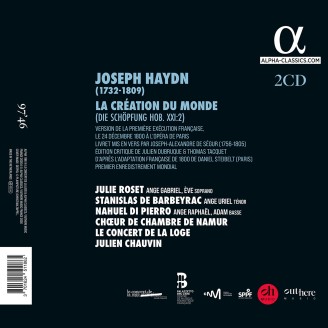 HAYDN - Julien Chauvin - La Création du monde (version de la première exécution française)