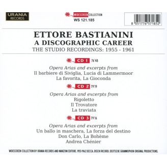 Ettore Bastianini - A Discographic Career The Studio Recordings