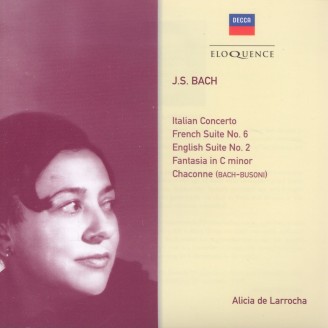 BACH - De Larrocha - Concerto italien, pour clavier en fa majeur BWV.971