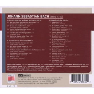 BACH - Thomas - Cantates 51 & 59, Magnificat