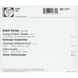HAENDEL -Rudolf Kempe - Music for the Royal Fireworks