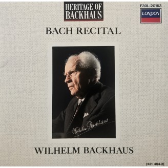 BACH - Backhaus - Bach Recital (import Japon)
