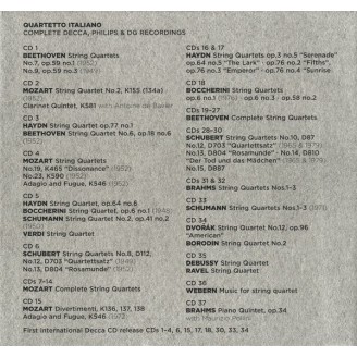Quartetto Italiano - Complete Decca, Philips & DG Recordings