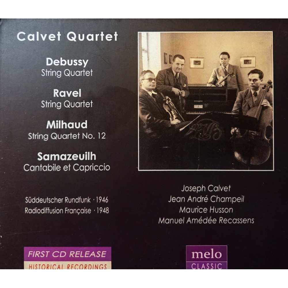 Quatuor Calvet - Radio Recordings 1946-1948