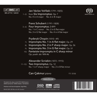 SCHUBERT - Can Çakmur - Impromptus (Schubert + vol. 4)