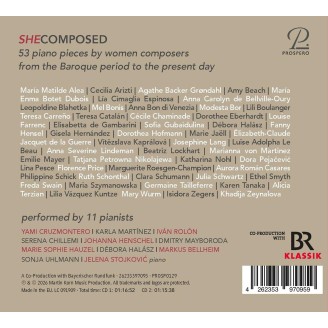 She Composed - 53 Piano Works by Women Composers from the Baroque periode to the present day