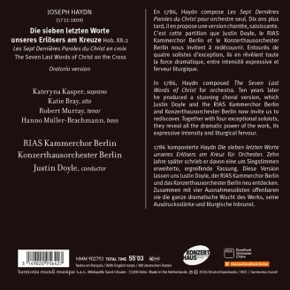 HAYDN - Justin Doyle - Die sieben letzten Worte unseres Erlösers am Kreuz