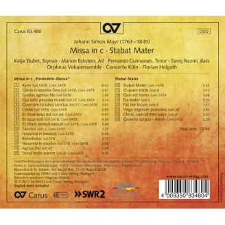 MAYR - Florian Helgäth - Messe en ut, Stabat Mater