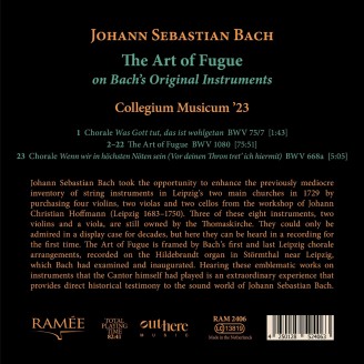 BACH - Collegium Musicum '23 - L'Art de la fugue sur les instruments originaux de Bach