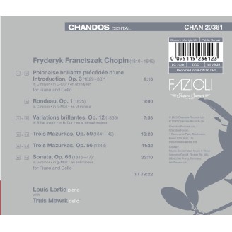 cHOPIN - Louis Lortie & Truls Mork - Sonate pour violoncelle