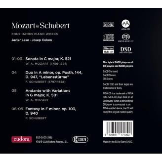 MOZART & SCHUBERT - Javier Laso & Josep Colom - Four hands piano works